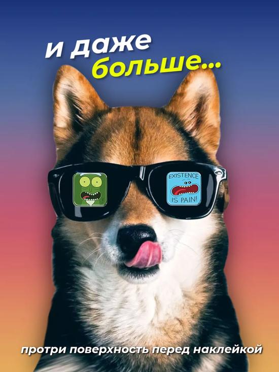 Стикеры на телефон «Рик и Морти»