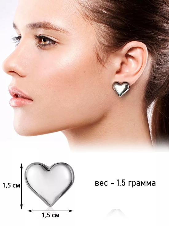 Крупные серьги-гвоздики