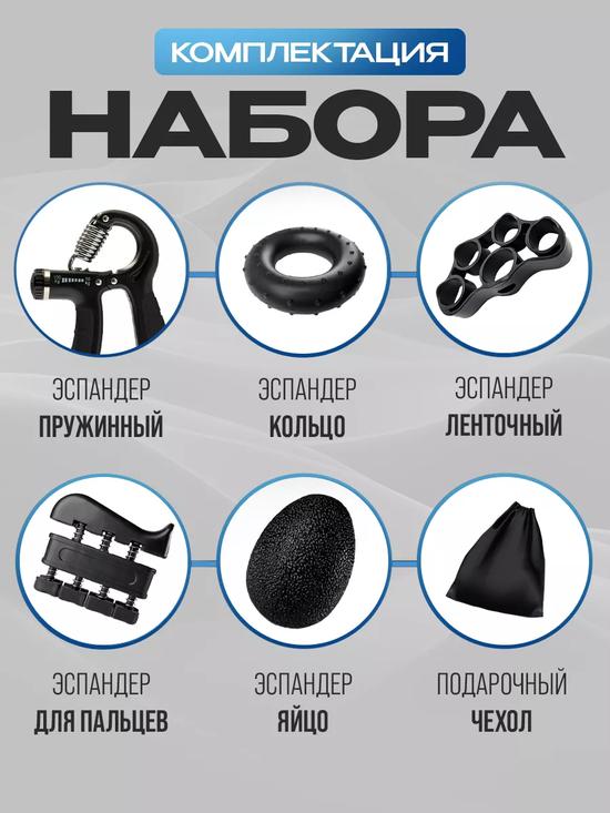 Эспандеры для руки и кисти, набор