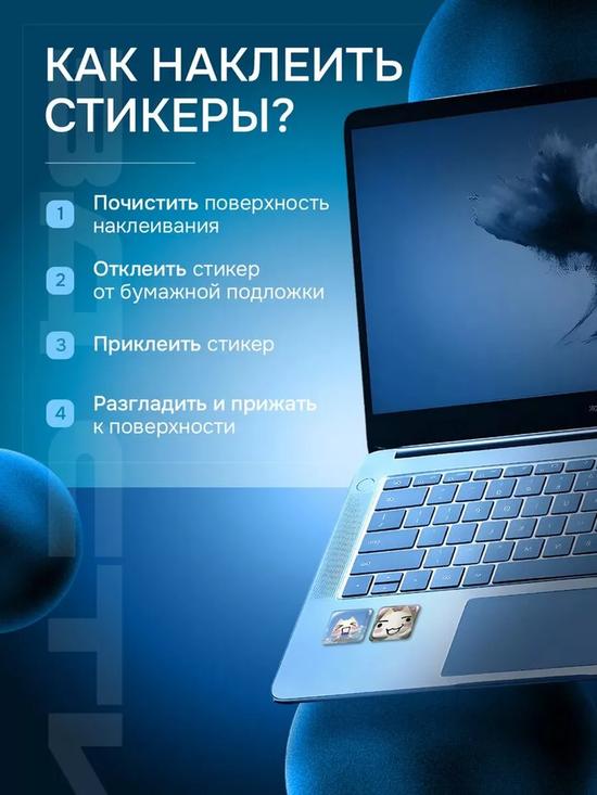 Объёмные стикеры-наклейки Торо Иноуэ