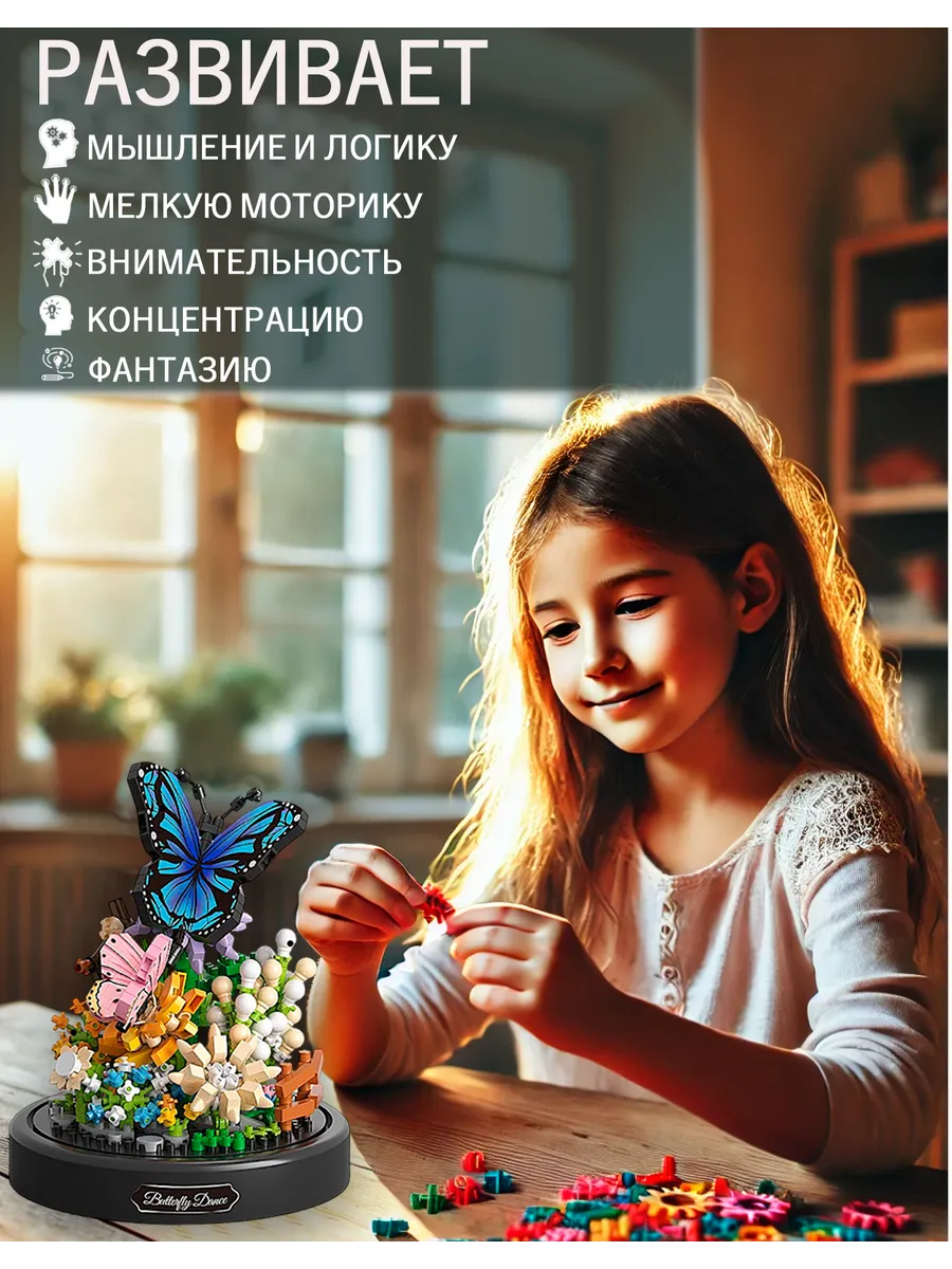 3D конструктор цветов