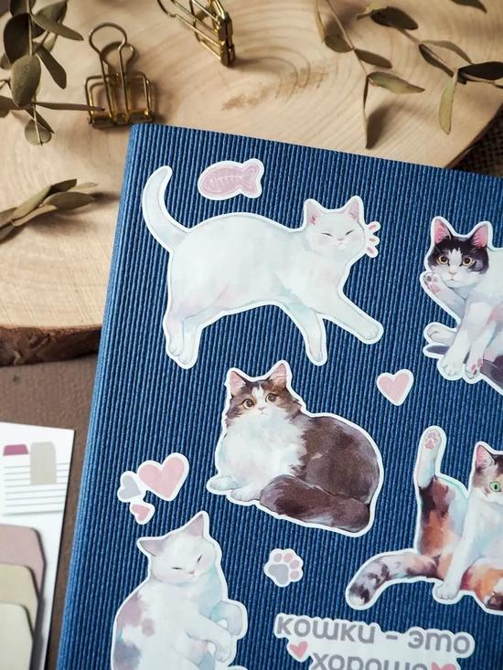 Наклейки коты