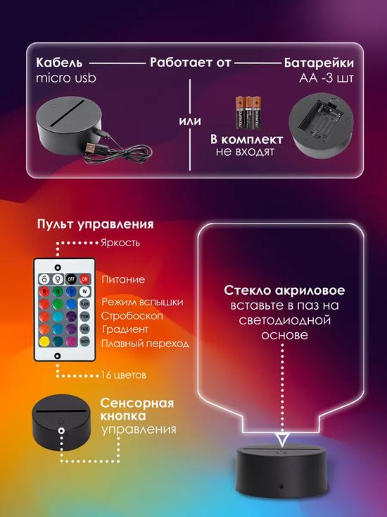 Ночник «Рик и Морти»