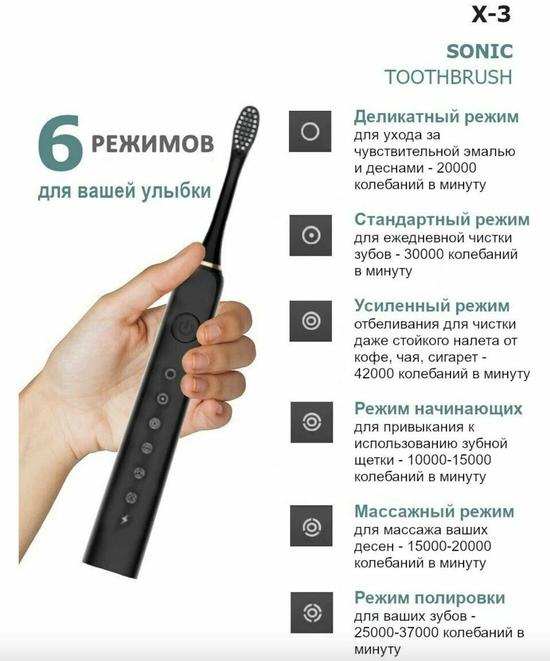 Зубная щётка ультразвуковая