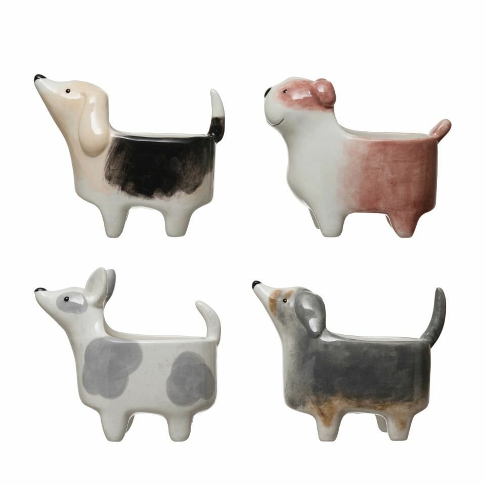 Керамическое кашпо Dog Planter