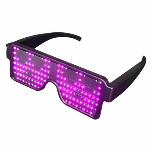 LED-очки фиолетовые